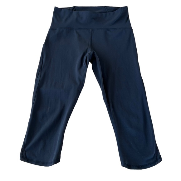 Lululemon Train Times Crop Leggingg 17” W6ADDS Black Mesh Women’s Size 8 GUC - Picture 4 of 10